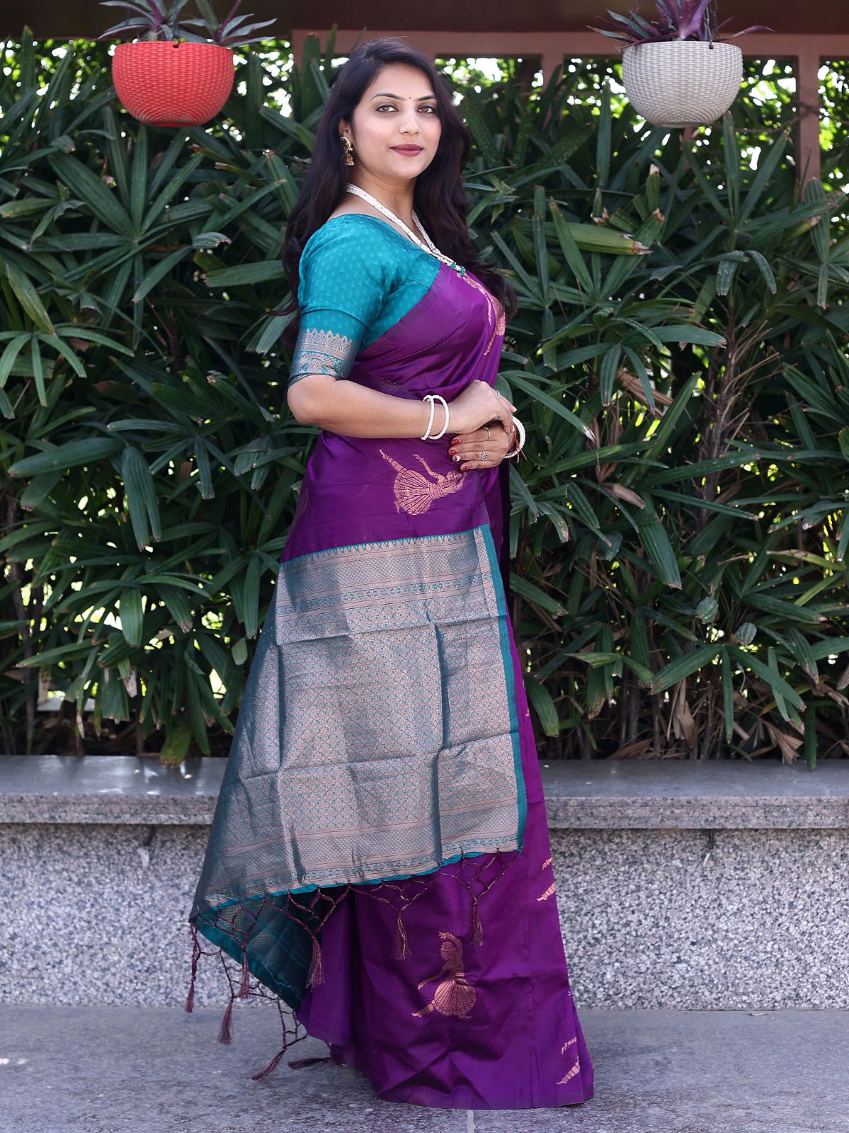 BT171 Purple Banarasi Soft Silk Saree Catalog